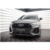 Maxton - Lame Du Pare-Chocs Avant V.1 Audi Q3 S-Line SUV F3 Noir Brillant