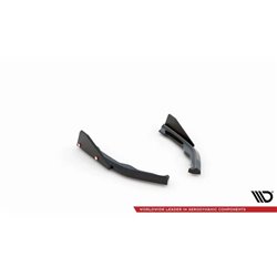 Maxton - Lames De Pare-Chocs Arrière Latérales V.2 + Ailerons BMW 2 Coupe M-Pack G42 Noir Brillant