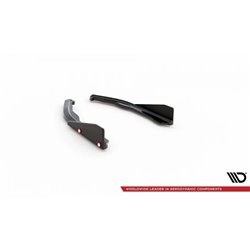 Maxton - Lames De Pare-Chocs Arrière Latérales V.2 + Ailerons BMW 2 Coupe M-Pack G42 Noir Brillant
