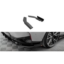 Maxton - Street Pro Lame Du Pare Chocs Arriere BMW 2 Coupe M240i G42 Noir-Rouge + Rabats Brillant