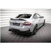 Maxton - Street Pro Lame Du Pare Chocs Arriere BMW 2 Coupe M240i G42 Noir-Rouge + Rabats Brillant