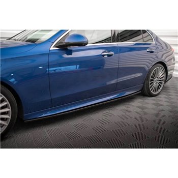 Maxton - Rajouts Des Bas De Caisse Mercedes-Benz C AMG-Line / 43 AMG W206 Noir Brillant