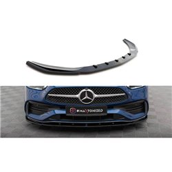 Maxton - Lame Du Pare-Chocs Avant V.2 Mercedes-Benz C AMG-Line / 43 AMG W206 Noir Brillant