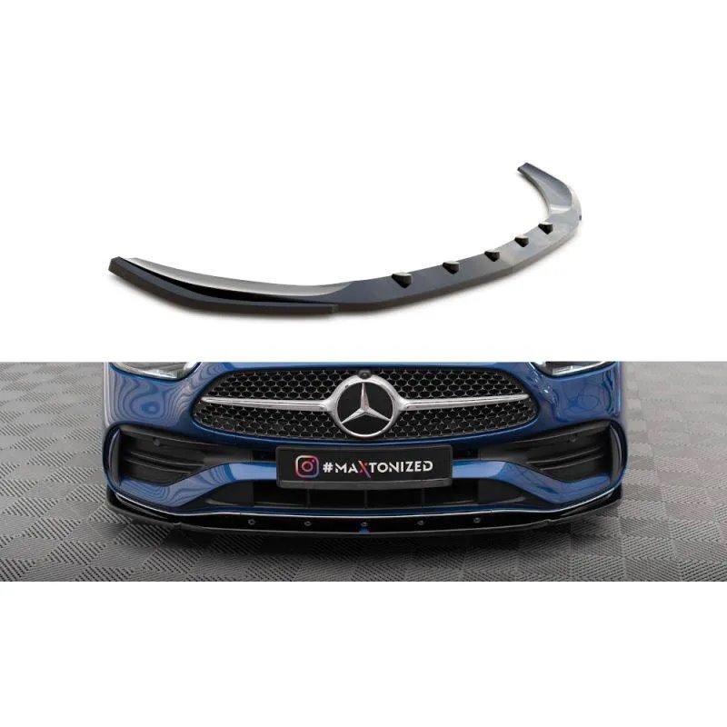Maxton - Lame Du Pare-Chocs Avant V.2 Mercedes-Benz C AMG-Line / 43 AMG W206 Noir Brillant