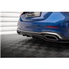 Maxton - Arriere Lame (avec une barre verticale) Mercedes-Benz C AMG-Line W206 Noir Brillant