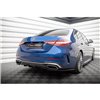 Maxton - Arriere Lame (avec une barre verticale) Mercedes-Benz C AMG-Line W206 Noir Brillant
