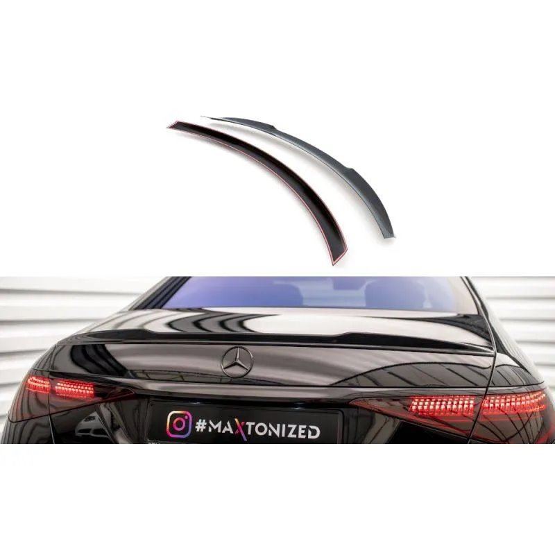 Maxton - Spoiler Cap 3D Mercedes-Benz S AMG-Line W223 Noir Brillant