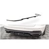Maxton - Arriere Splitter (avec une barre verticale) V.1 Audi A4 S-Line B9 Facelift Noir Brillant