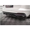 Maxton - Arriere Lame (avec une barre verticale) V.1 Audi A4 S-Line B9 Facelift Noir Brillant