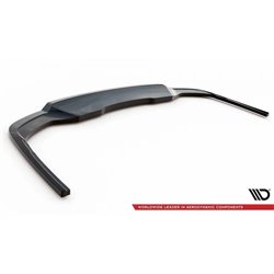 Maxton - Arriere Lame (avec une barre verticale) V.1 Audi A4 S-Line B9 Facelift Noir Brillant