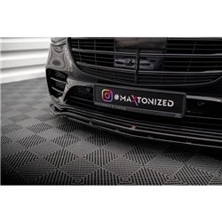 Maxton - Lame Du Pare-Chocs Avant Mercedes-Benz S AMG-Line W223 Noir Brillant