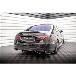 Maxton - Arriere Lame (avec une barre verticale) Mercedes-Benz S AMG-Line W223 Noir Brillant