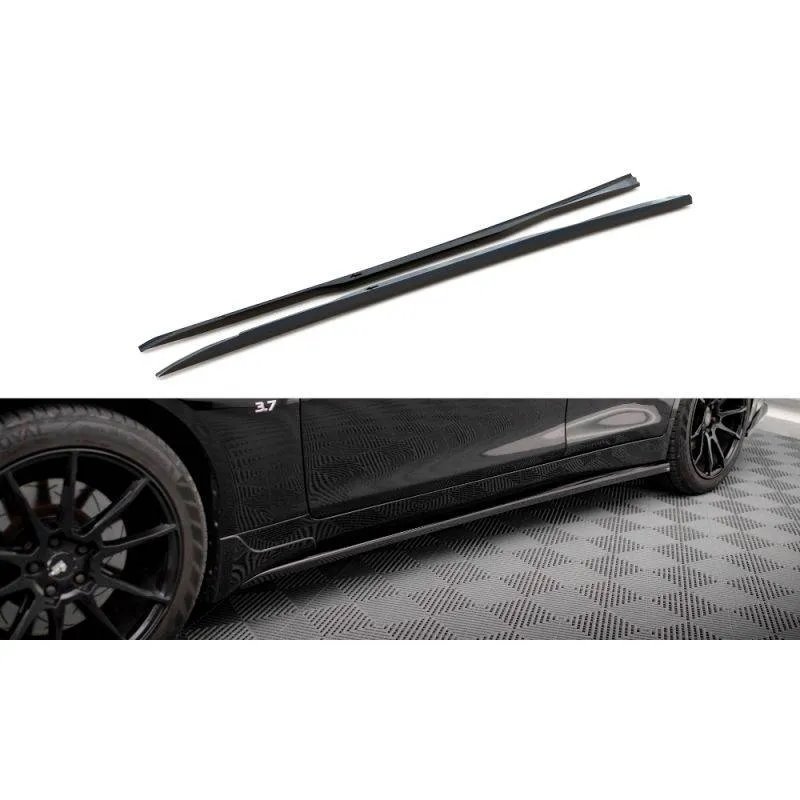 Maxton - Rajouts Des Bas De Caisse V.1 Infiniti Q50 S Mk1 Noir Brillant
