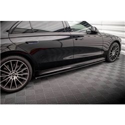Maxton - Rajouts Des Bas De Caisse Mercedes-Benz S Long AMG-Line V223 Noir Brillant