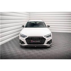 Maxton - Lame Du Pare-Chocs Avant V.2 Audi A4 S-Line / S4 B9 Facelift Noir Brillant
