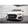 Maxton - Lame Du Pare-Chocs Avant V.2 Audi A4 S-Line / S4 B9 Facelift Noir Brillant