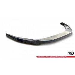 Maxton - Lame Du Pare-Chocs Avant V.2 Audi A4 S-Line / S4 B9 Facelift Noir Brillant