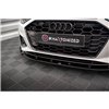 Maxton - Lame Du Pare-Chocs Avant V.1 Audi A4 S-Line / S4 B9 Facelift Noir Brillant