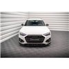 Maxton - Lame Du Pare-Chocs Avant V.1 Audi A4 S-Line / S4 B9 Facelift Noir Brillant