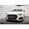 Maxton - Lame Du Pare-Chocs Avant V.1 Audi A4 S-Line / S4 B9 Facelift Noir Brillant