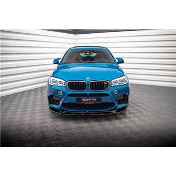 Maxton - Lame Du Pare-Chocs Avant V.3 BMW X5 M F85 / X6 M F86 Noir Brillant