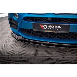 Maxton - Lame Du Pare-Chocs Avant V.3 BMW X5 M F85 / X6 M F86 Noir Brillant