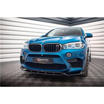 Maxton - Lame Du Pare-Chocs Avant V.3 BMW X5 M F85 / X6 M F86 Noir Brillant