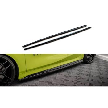 Maxton - Rajouts Des Bas De Caisse V.4 BMW 1 M-Pack/ M135i / 128ti F40 Noir Brillant