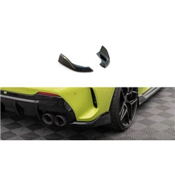 Maxton - Lames De Pare-Chocs Arrière Latérales V.6 (Pour jupe arrière v.3) BMW 1 M-Pack / M135i / 128ti F40 Noir Brillant