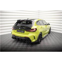 Maxton - Lames De Pare-Chocs Arrière Latérales V.6 (Pour jupe arrière v.3) BMW 1 M-Pack / M135i / 128ti F40 Noir Brillant