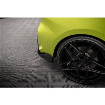 Maxton - Lames De Pare-Chocs Arrière Latérales V.6 (Pour jupe arrière v.3) BMW 1 M-Pack / M135i / 128ti F40 Noir Brillant