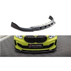 Maxton - Lame Du Pare-Chocs Avant V.7 BMW 1 M-Pack / M135i / 128ti F40 Noir Brillant