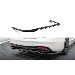 Maxton - Arriere Splitter (avec une barre verticale) Mercedes-Benz S AMG-Line W222 Facelift