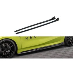 Maxton - Rajouts Des Bas De Caisse V.5 BMW 1 M-Pack/ M135i / 128ti F40 Noir Brillant