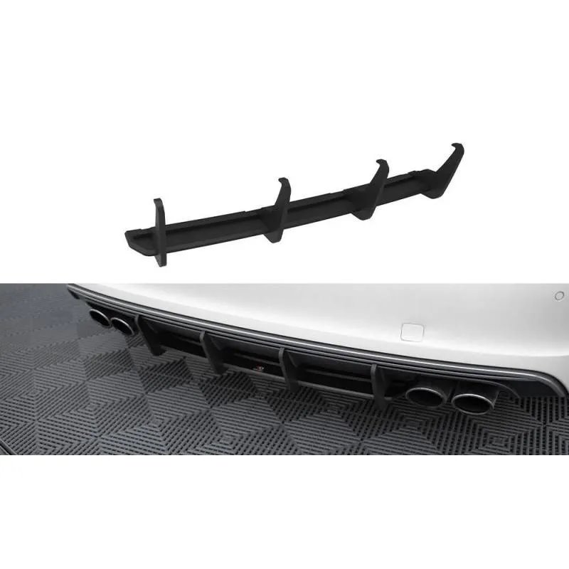 Maxton - Street Pro Central Diffuseur Arriere Audi S3 Sportback / Hatchback 8V Noir-Rouge