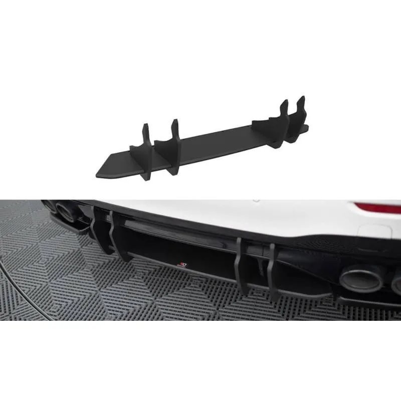Maxton - Street Pro Central Diffuseur Arriere Mercedes-AMG C 43 W206 Noir-Rouge