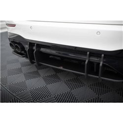 Maxton - Street Pro Central Diffuseur Arriere Mercedes-AMG C 43 W206 Noir-Rouge