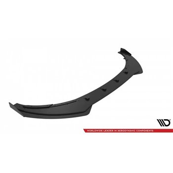 Maxton - Street Pro Lame Du Pare-Chocs Avant V.1 Toyota GR86 Mk1 Noir-Rouge + Rabats Brillant