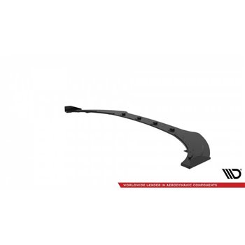 Maxton - Street Pro Lame Du Pare-Chocs Avant V.1 Toyota GR86 Mk1 Noir-Rouge + Rabats Brillant