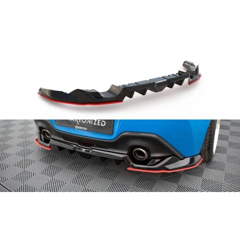 Maxton - Arriere Splitter (avec une barre verticale) V.2 Subaru BRZ Mk2