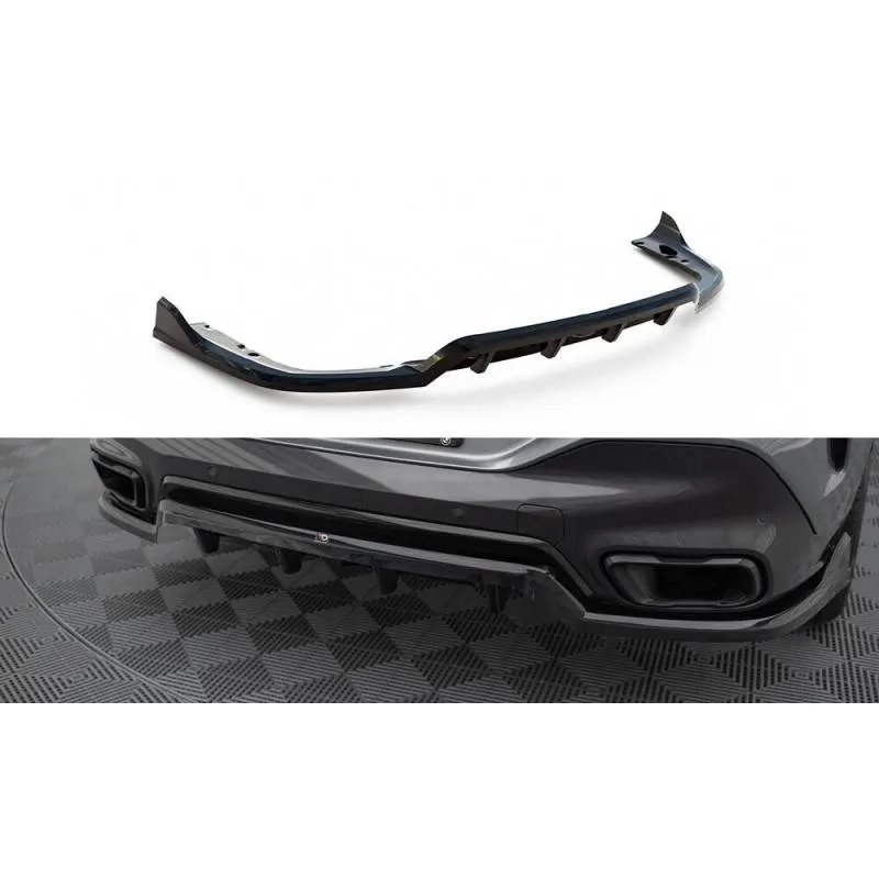 Maxton - Arriere Splitter (avec une barre verticale) V.2 BMW X6 M-Pack G06 Facelift