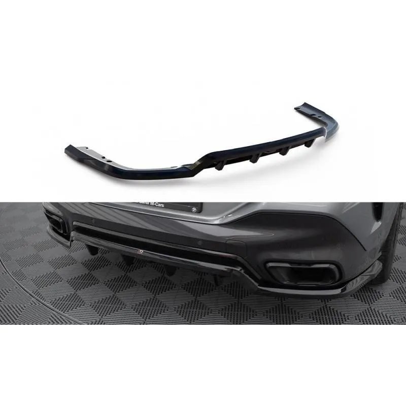 Maxton - Arriere Splitter (avec une barre verticale) V.1 BMW X6 M-Pack G06 Facelift