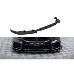 Maxton - Street Pro Lame Du Pare-Chocs Avant V.1 BMW M2 G87 Noir + Rabats Brillant