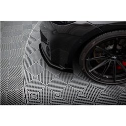 Maxton - Street Pro Lame Du Pare-Chocs Avant V.1 BMW M2 G87 Noir-Rouge + Rabats Brillant