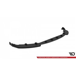 Maxton - Street Pro Lame Du Pare-Chocs Avant V.1 BMW M2 G87 Noir-Rouge + Rabats Brillant