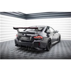Maxton - Street Pro Lame Du Pare Chocs Arriere V.1 BMW M2 G87 Noir + Rabats Brillant 