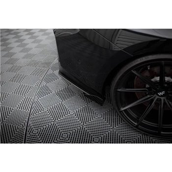 Maxton - Street Pro Lame Du Pare Chocs Arriere V.1 BMW M2 G87 Noir + Rabats Brillant 