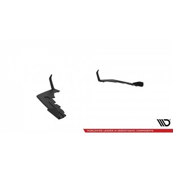 Maxton - Street Pro Lame Du Pare Chocs Arriere V.1 BMW M2 G87 Noir + Rabats Brillant 