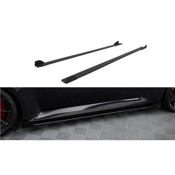 Maxton - Street Pro Rajouts Des Bas De Caisse V.1 BMW M2 G87 Noir + Rabats Brillant
