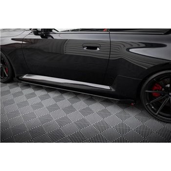 Maxton - Street Pro Rajouts Des Bas De Caisse V.1 BMW M2 G87 Noir + Rabats Brillant 